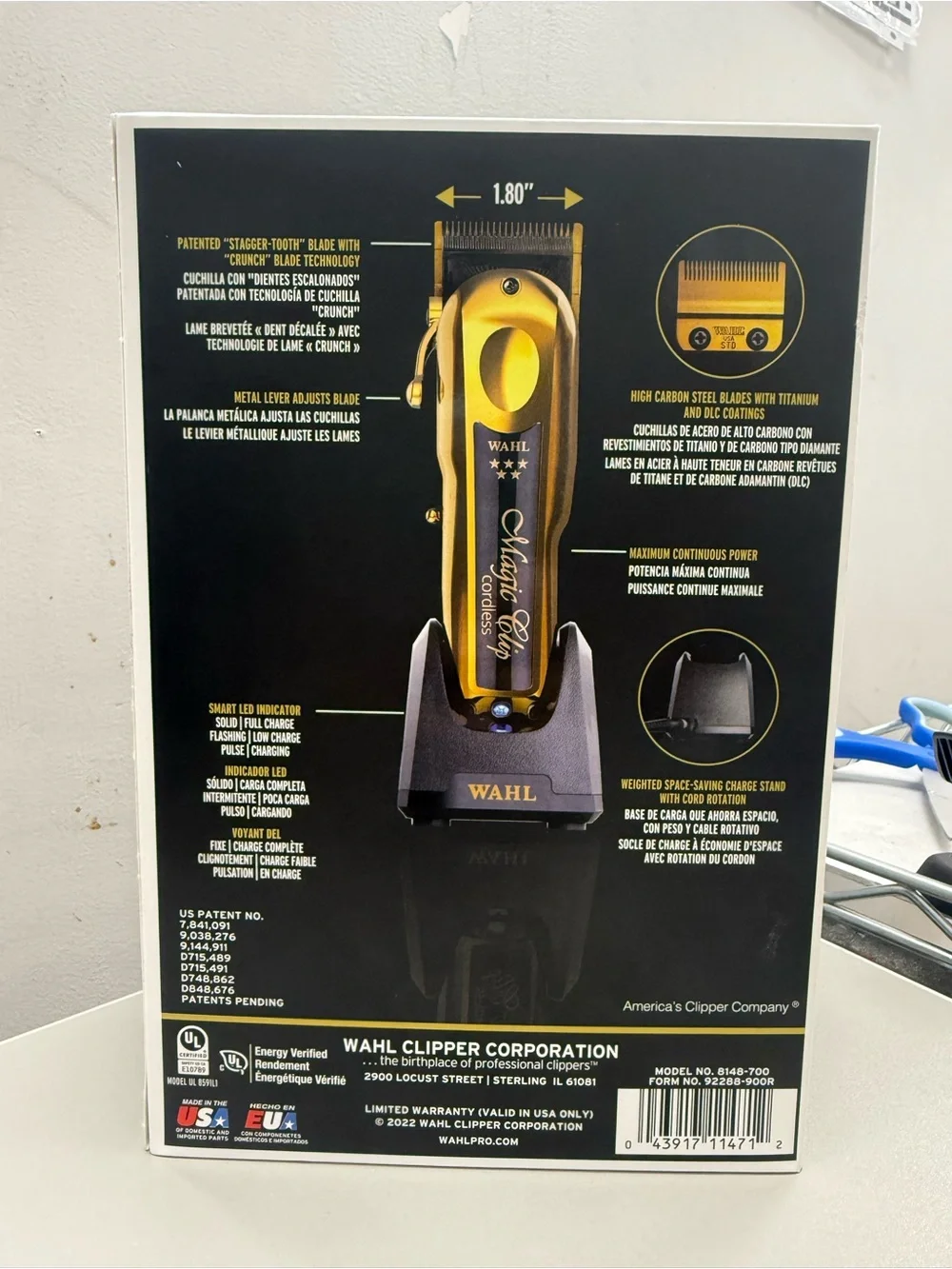 Wahl Professional 5 Star Gold Cordless Magic Clip
